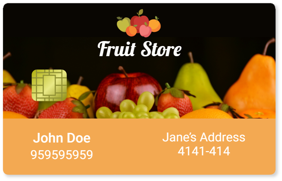 Smart Card fruit store