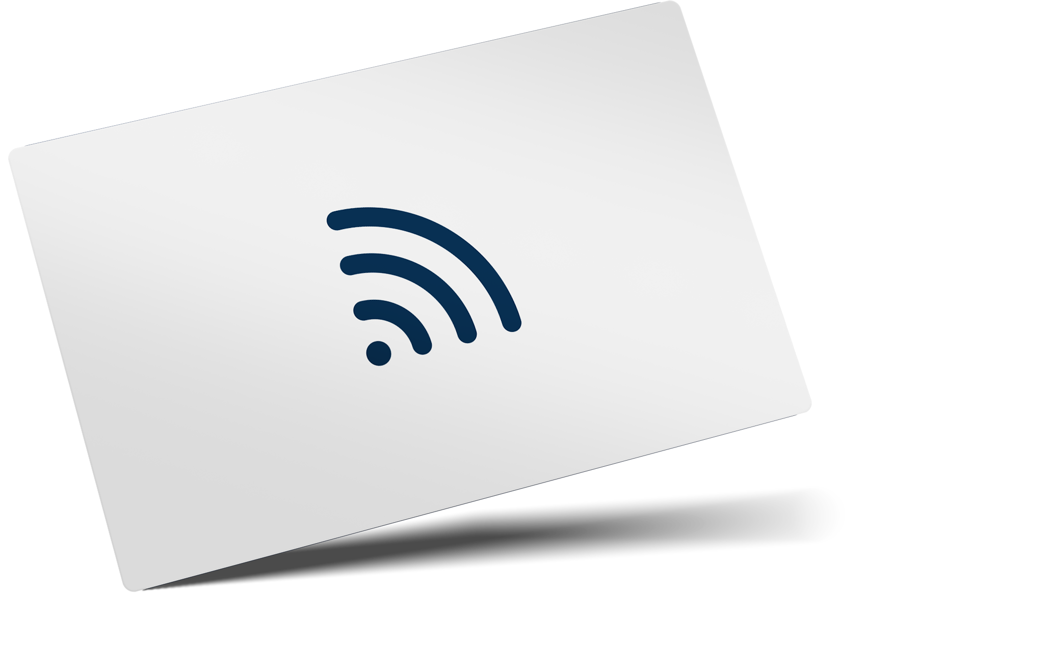 contactless card silver